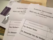 Briefwahl-Wahlkarte Bundespräsidentenwahl 2016 in Österreich
