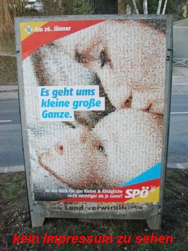 SPÖ-Plakat-Impressum fehlt